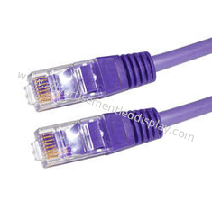 男性/女性の22への紫色ネットワークのコネクター ケーブルの男性- 26AWG 3m LANケーブル