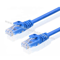 青いネットワークのコネクター ケーブル移動データ猫9のイーサネット ケーブル
