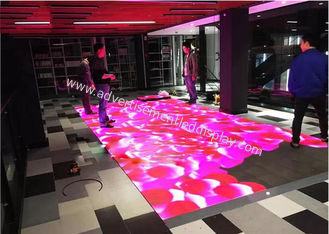 X媒体はダンス・フロアのLED表示、ディスコの床500x500mmの上のライトを